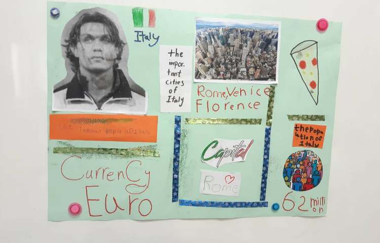 ساخت روزنامه‌دیواری کشورها به صورت گروهی 5