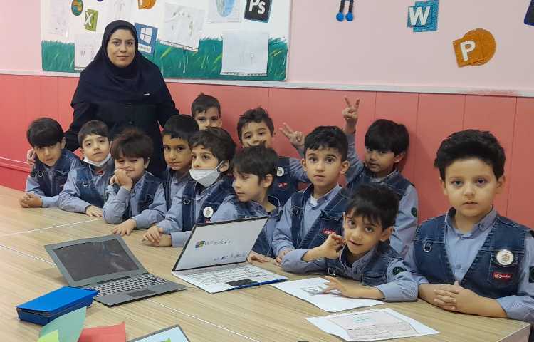 ساخت شبکه کامپیوتری با کاردستی و نقاشی کامپیوتر و لپ تاپ دانش آموزان 2