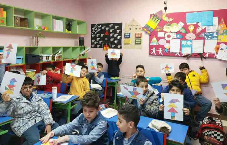 ساخت شکلهای مختلف با تانگرام(مساحت)