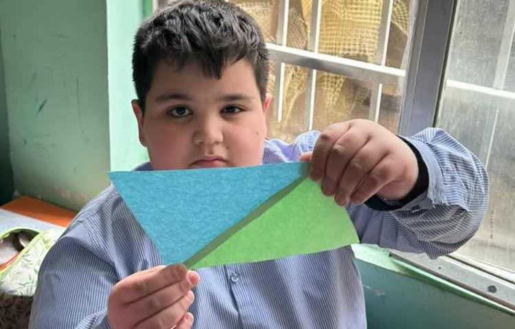 ساخت متوازی الاضلاع به کمک دو مثلث