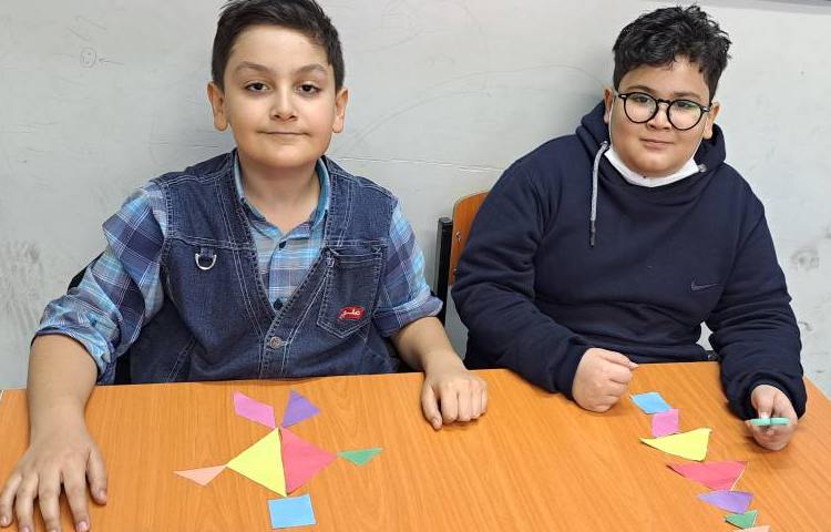 ساخت مربع تانگرام 3