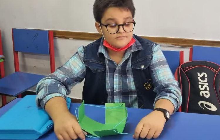 ساخت مکعب دانش آموزان پایه سوم 10