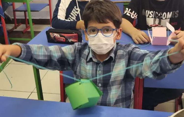 ساخت مکعب دانش آموزان پایه سوم 5