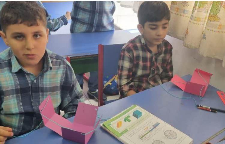 ساخت مکعب دانش آموزان پایه سوم 9