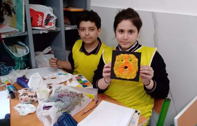 ساخت پیپر آرت در هفته ملی علوم 2