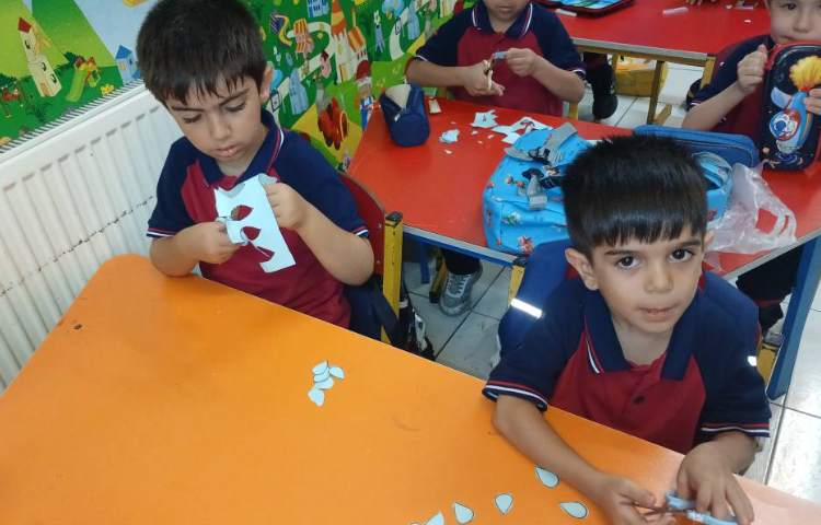 ساخت کاردستی ابر و تدریس صدای «اَ» 2