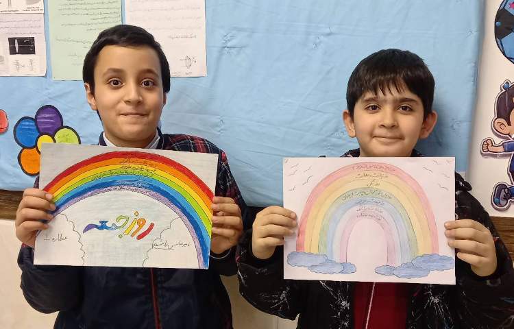 ساخت کاردستی با موضوع رنگین‌کمان جمعه 2