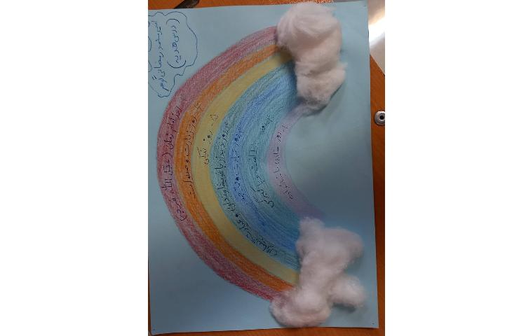 ساخت کاردستی با موضوع رنگین‌کمان جمعه 4