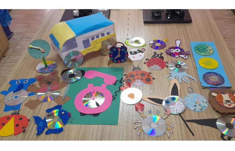 ساخت کاردستی با cd 1