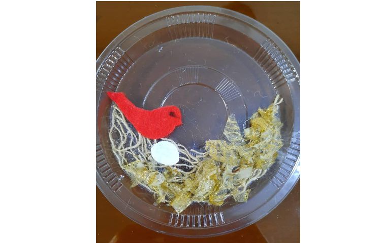 ساخت کاردستی nest بعد از یادگیری صدای n توسط دانش آموزان پایه اول 2
