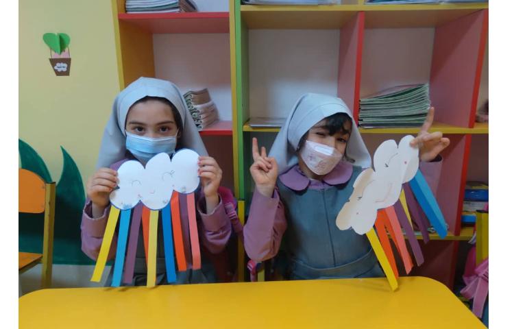 ساخت کاردستی رنگین کمان 1