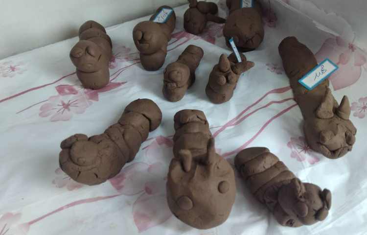 ساخت کرم با گل سفالگری دستان توانمند 1