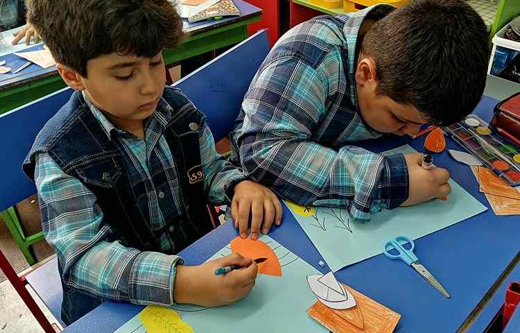 ساخت کلاژ روباه پایه دوم دبستان 2