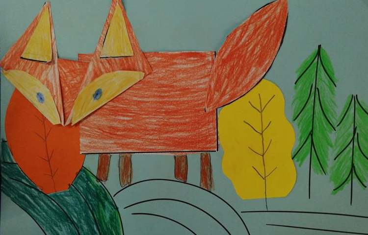 ساخت کلاژ روباه پایه دوم دبستان 6