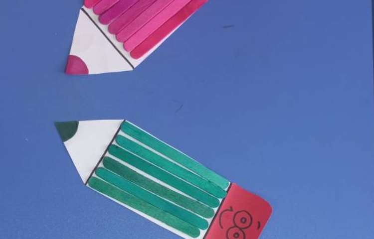 سازه چوبی مداد رنگی 1