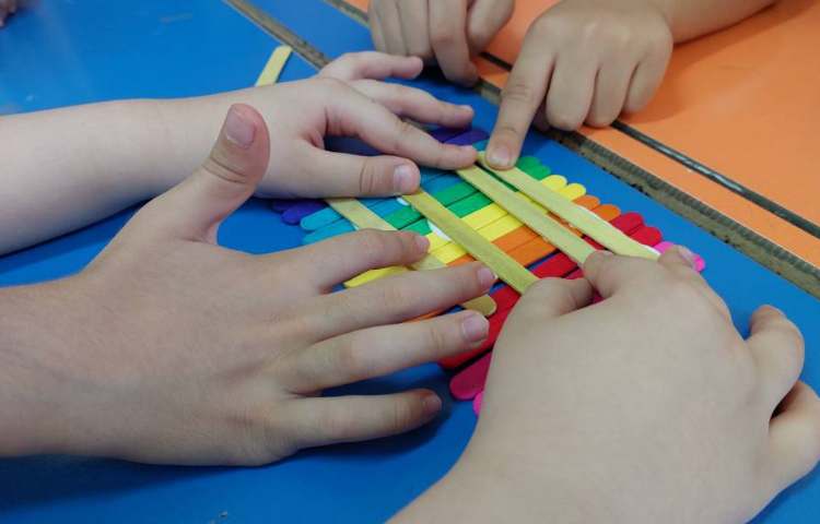 سازه چوبی موضوع: ساخت رنگین کمان و حیوانات کوچولو 4