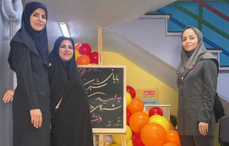 سرکار خانم صوفی مدیر آموزش دبستان های موسسه علوی جهت بررسی خروجی فرآیند اجرایی-آموزشی پایگاه تابستان 7