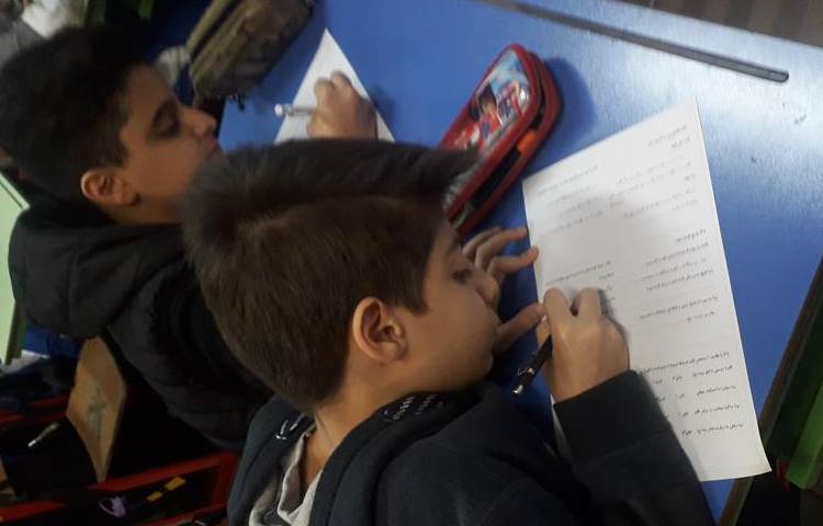 سنجش دانش آموزان دبستان علوی 7