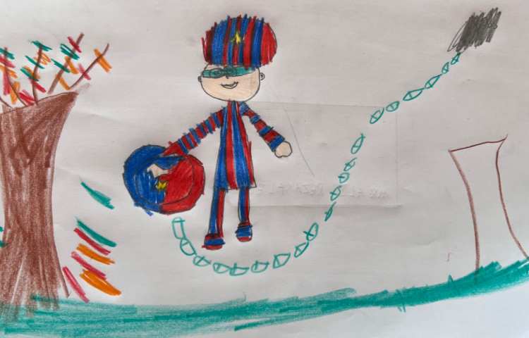 شخصیت کارتونی ذهنی در فضا 1