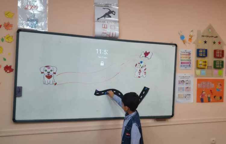 شروع تدریس pencil control و تدریسin the middle of lines