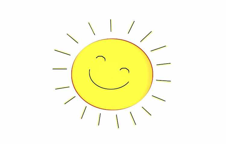 شعرthe sun in the sky