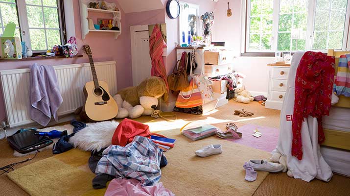 کودک من شلخته است