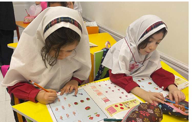 شمارش اعداد1/2/3 5