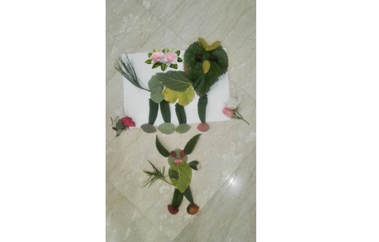 شکل سازی با برگ ارغوان زحلی 1