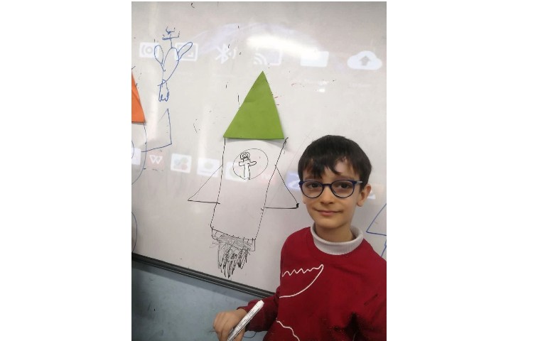 شکل سازی با مثلث برای ایجاد انگیزه نشانه ث