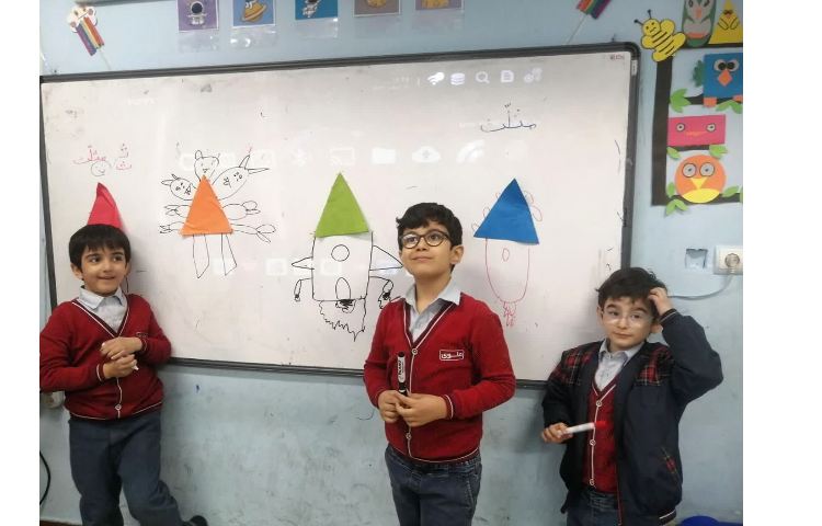 شکل سازی با مثلث برای ایجاد انگیزه نشانه ث