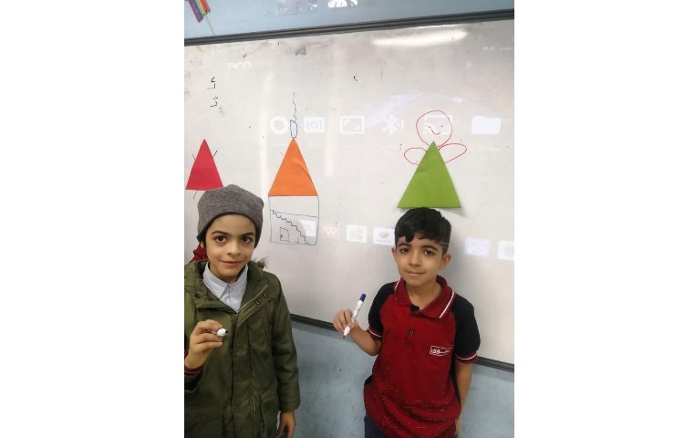 شکل سازی با مثلث برای ایجاد انگیزه نشانه ث