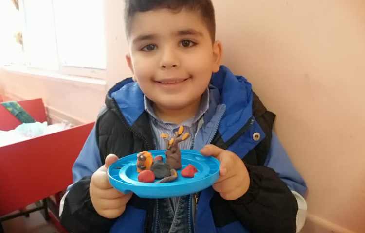 شیر و درخت با خمیربازی 11