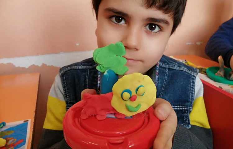 شیر و درخت با خمیربازی 4