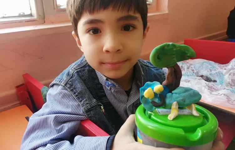 شیر و درخت با خمیربازی 5