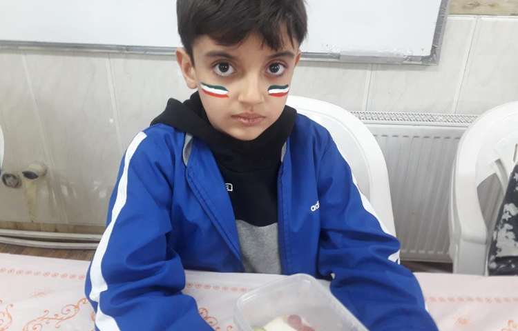 صبحانه سالم با تم پرچم ایران پایه دوم 1