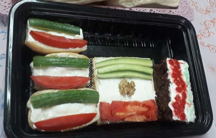 صبحانه سالم با تم پرچم ایران پایه دوم 13