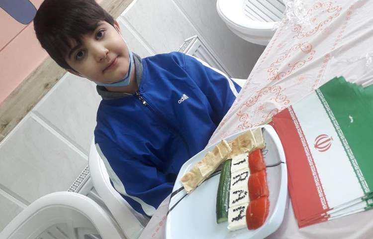 صبحانه سالم با تم پرچم ایران پایه دوم 4