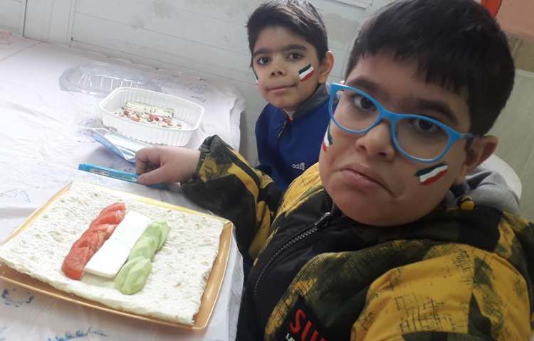 صبحانه سالم با تم پرچم ایران پایه دوم 5