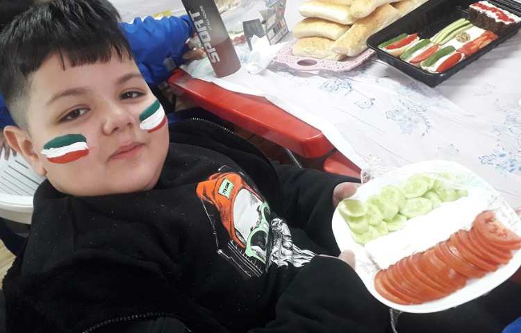 صبحانه سالم با تم پرچم ایران پایه دوم 7