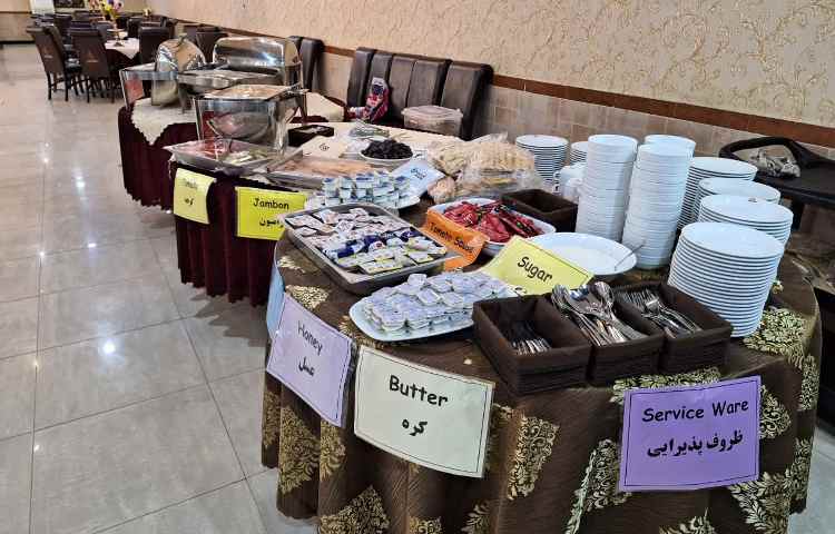 صبحانه منو باز هتل شهر 1