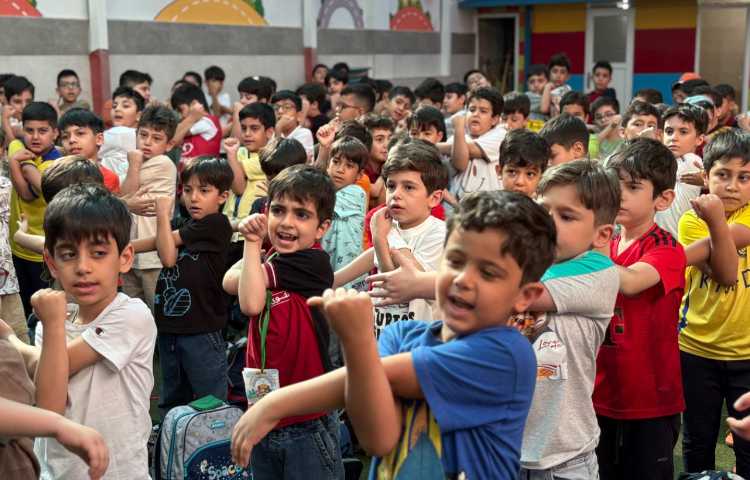 صبحگاهی جذاب در مدرسه علوی شعبه میدان اطلاعات