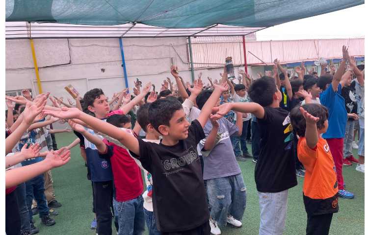 صبحگاه اولین روز پایگاه تابستان،کلاس3/2 2