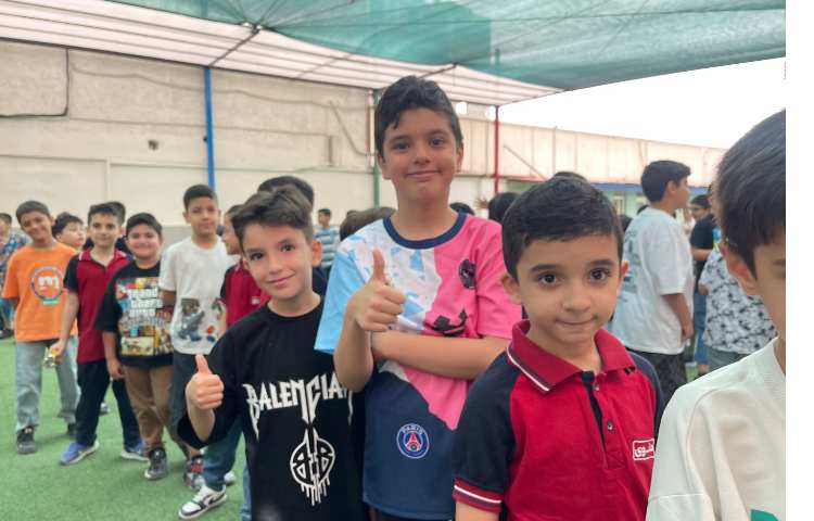 صبحگاه اولین روز پایگاه تابستان،کلاس3/2 3