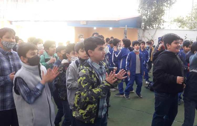 صبحگاه روز چهارشنبه دبستان علوی