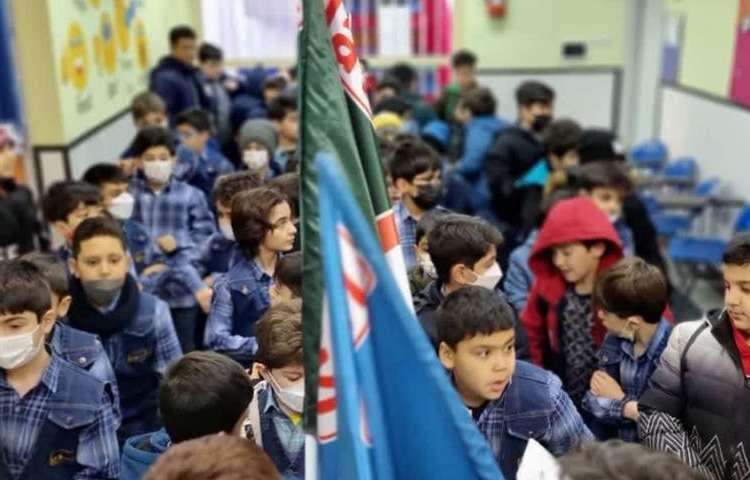 صبحگاه زبانی هفته ملی علوم دبستان علوی 8