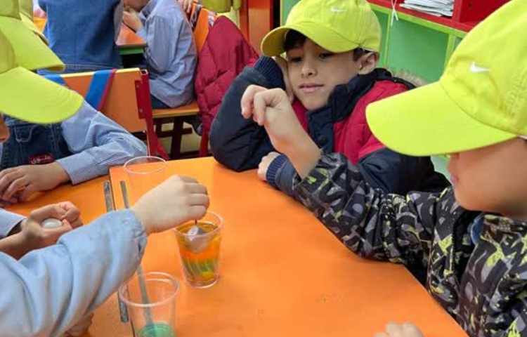 طبقه های رنگی و خمیر جادویی هفته ملی علوم 3