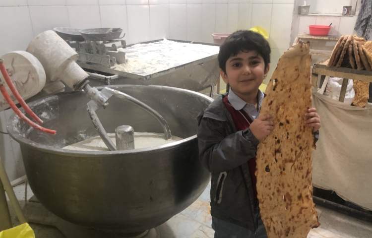 علوم:آرد تا نان( رفتن به نانوایی و مشاهده پخت نان، خرید نان و خوردن با ماستی که دیروز درست کردیم) 1