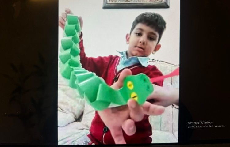 علوم:خزندگان(کاردستی مار) 4