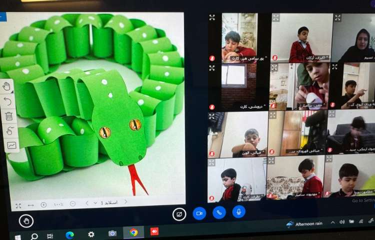 علوم:خزندگان(کاردستی مار)
