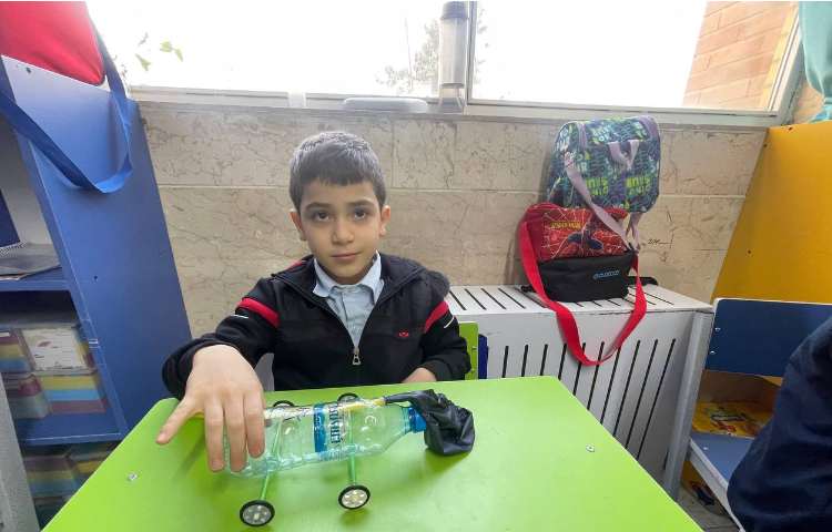 علوم،درس هفتم،ساخت ماشین بادکنکی برگزاری مسابقه 6